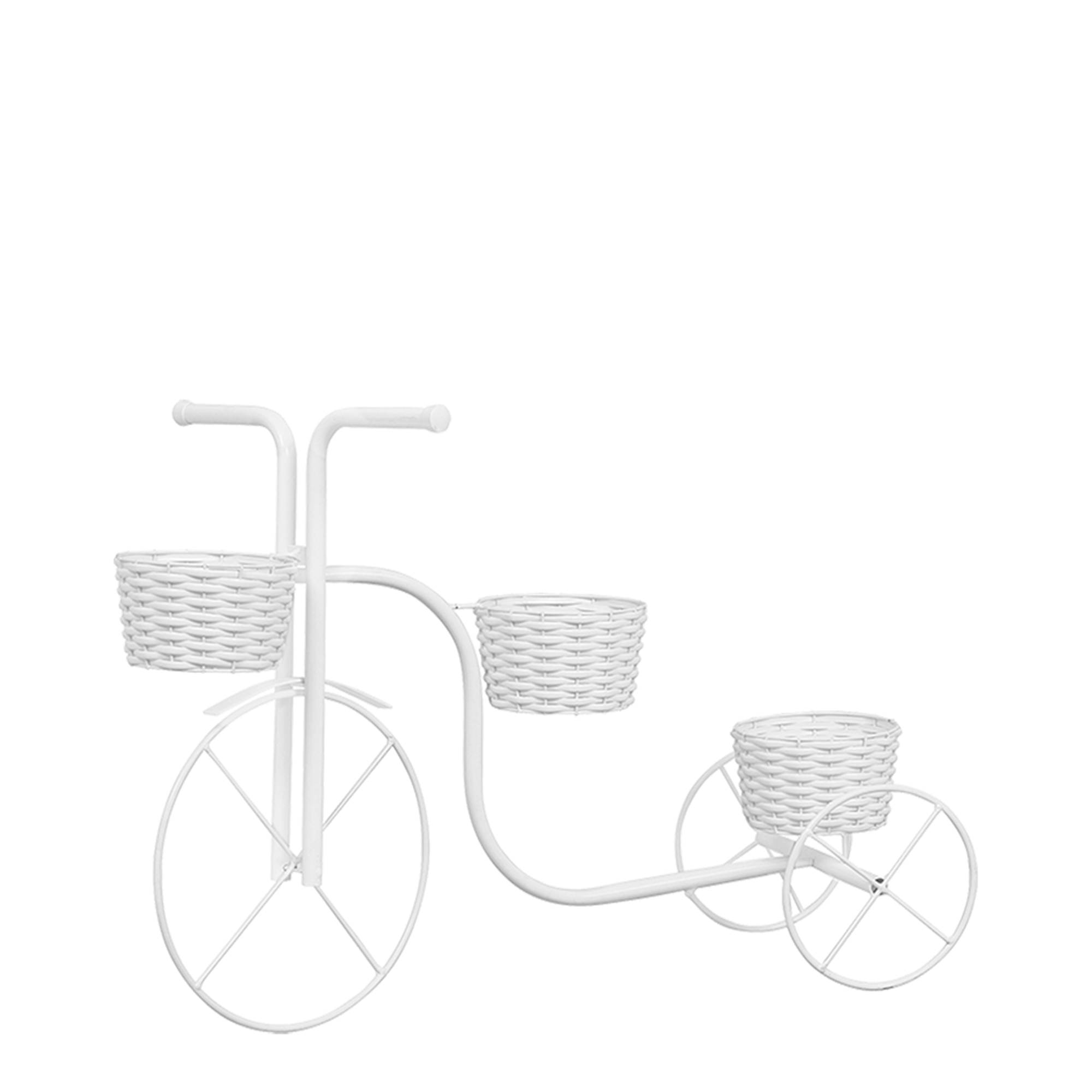 Bicicleta Jardim de Vime c/ 3 Vasos