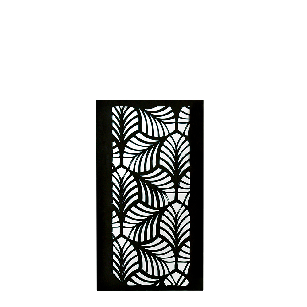 Moldura Retangular Vertical com Espelho Folhas Costela de Adao
